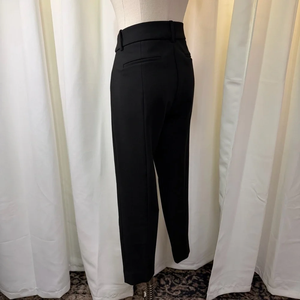 J. Crew ‘Cameron Slim Cropped Pant in Four-Season Stretch’ in Black Size 8
